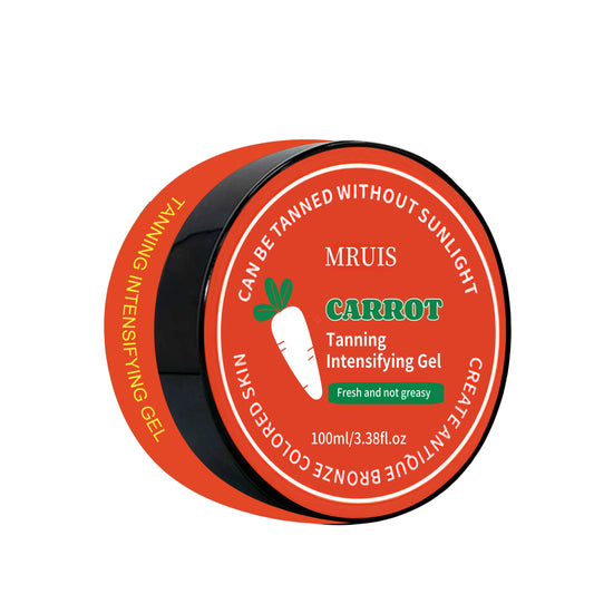 100ml Carrot Black Gel Self Tanner Skin Care Face Cream  Face Body Natural Glow Bronzer Tanning Lotion Sunless Tanning Gel OEM